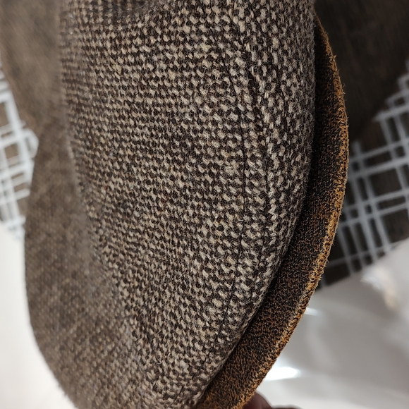 😎 EUC Redhead Brand Men's/Unisex Brown Tweed Wool Newsboy Cap, OSFM - Picture 7 of 7